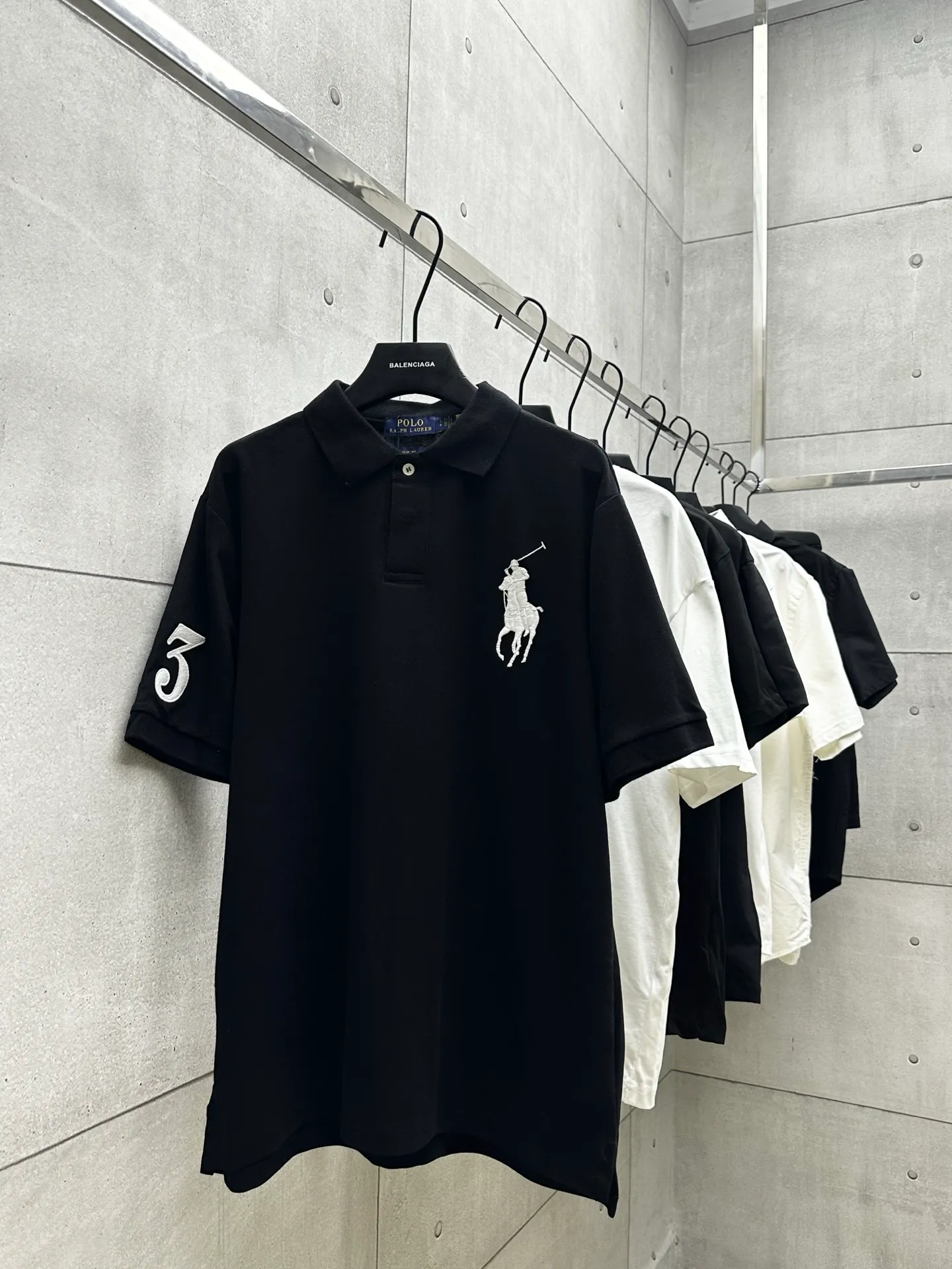 P160 #009 Ralph lauren Ralph Lauren series uses 280G high-end fabrics, Behringer 1000-needle embroidery restores ZP, complete three-label accessories, color: black, size: S M L XL